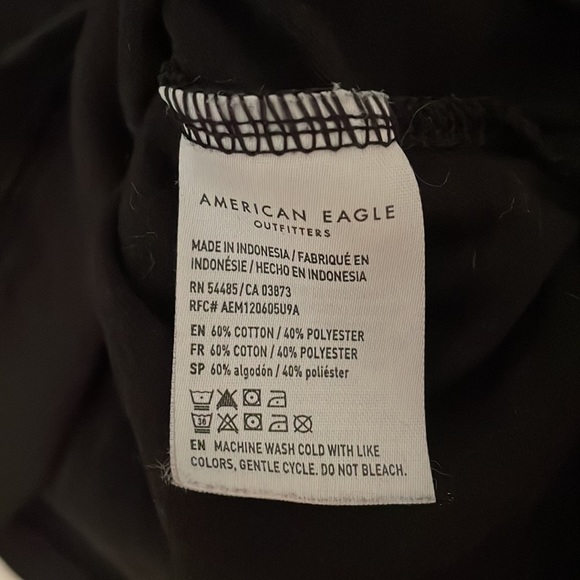 American Eagle Black & Grey Long Sleeve Shirt Small - Picture 6 of 6